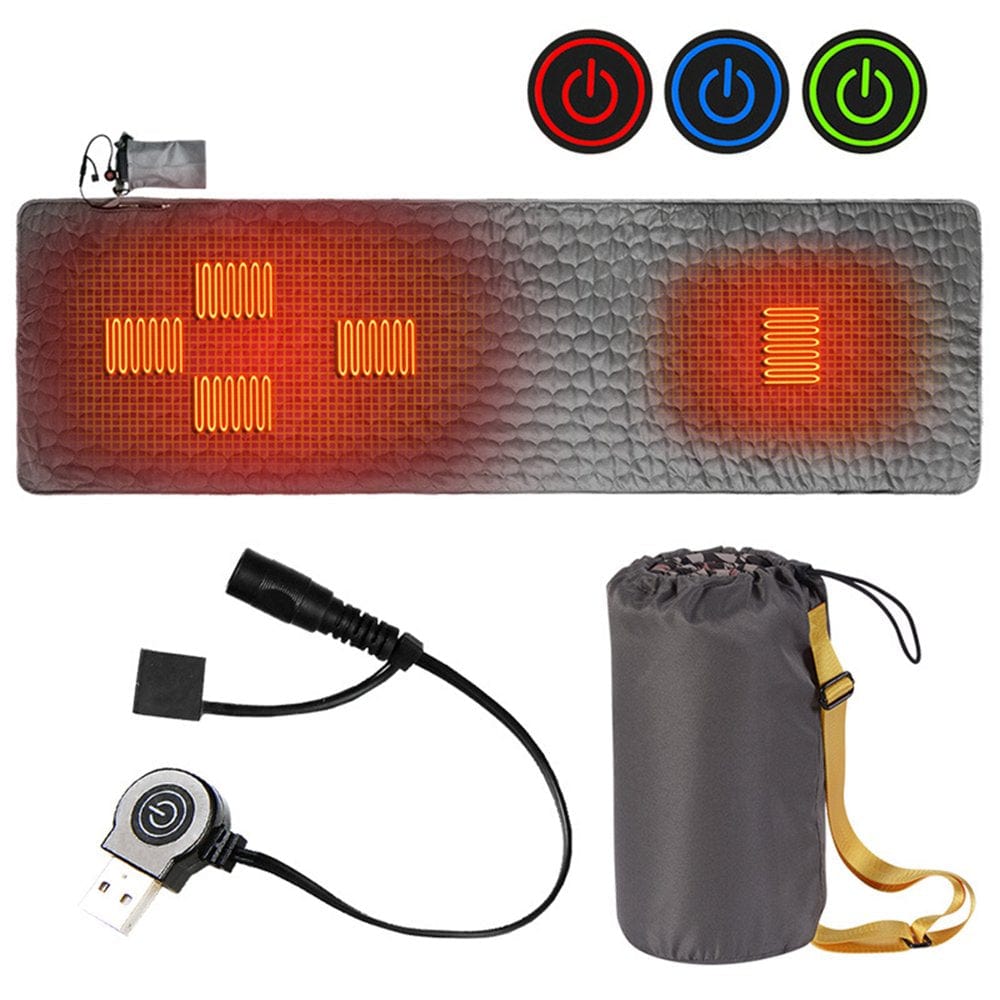Outdoor USB Heating Sleeping Mat Insulation Camping Heated Sleeping Mattress Sleeping Bag Mattress