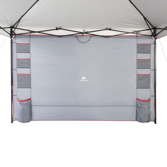 Ozark Trail Shade Wall, 10' X 6' with Organizer Pockets for Straight-Leg Canopy