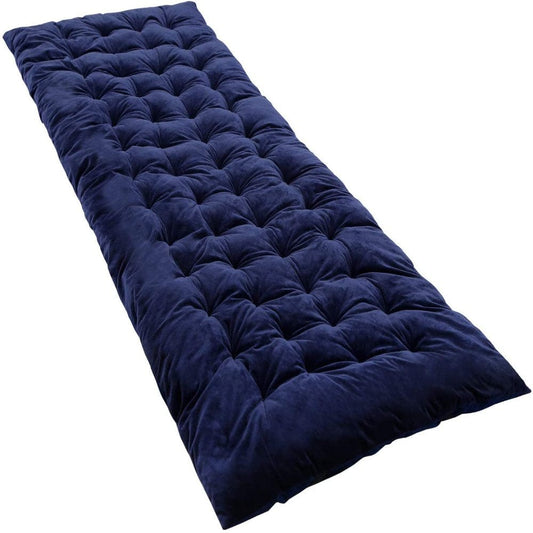 REDCAMP Camping Cot Mattress Pad for Adults, Comfortable Thicker Cotton Sleeping Cot Pad 75X29Inches, Navy Blue