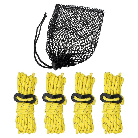 Reflective Cord Pack Tent Rope High-Strength Lightweight with Cord for Tying down Tarps, Camping Tent, Outdoor Packaging