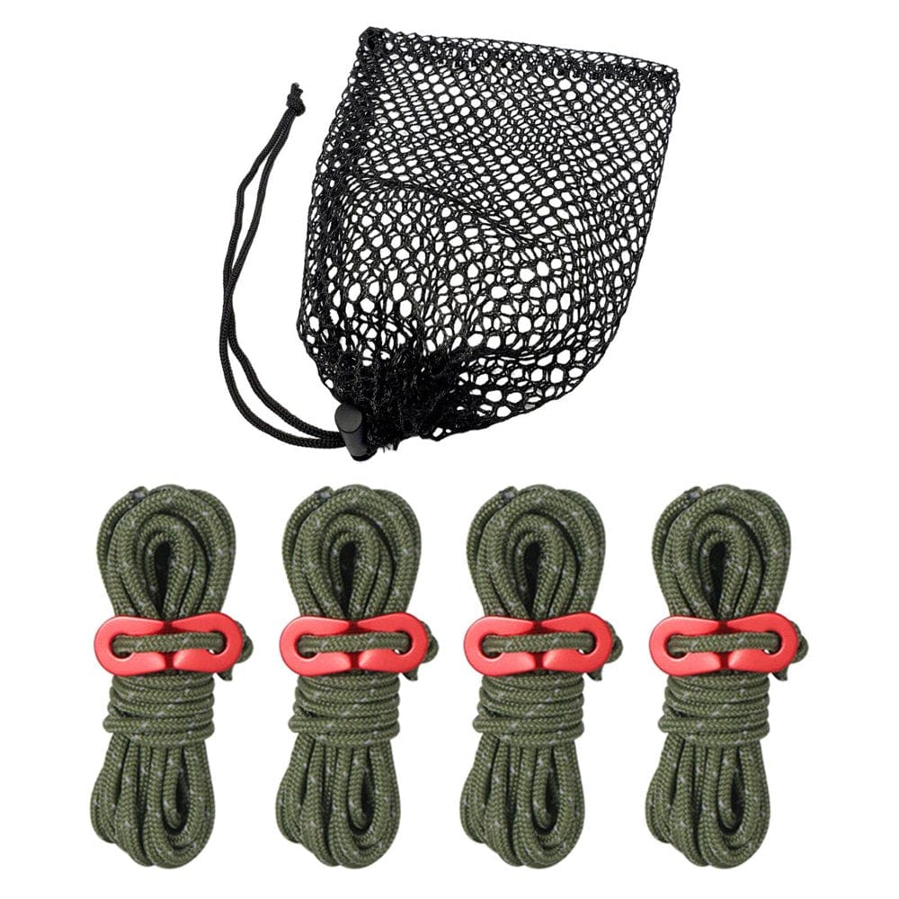 Reflective Cord Pack Tent Rope High-Strength Lightweight with Cord for Tying down Tarps, Camping Tent, Outdoor Packaging