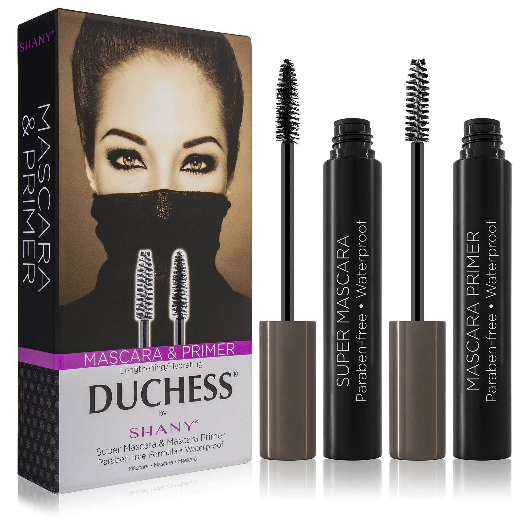 DUCHESS by SHANY 2-Piece Waterproof Mascara Set - Lengthening Super Mascara and Hydrating Mascara Primer with Paraben-Free Formula - SHOP  - MASCARA - ITEM# SH-MAS-1