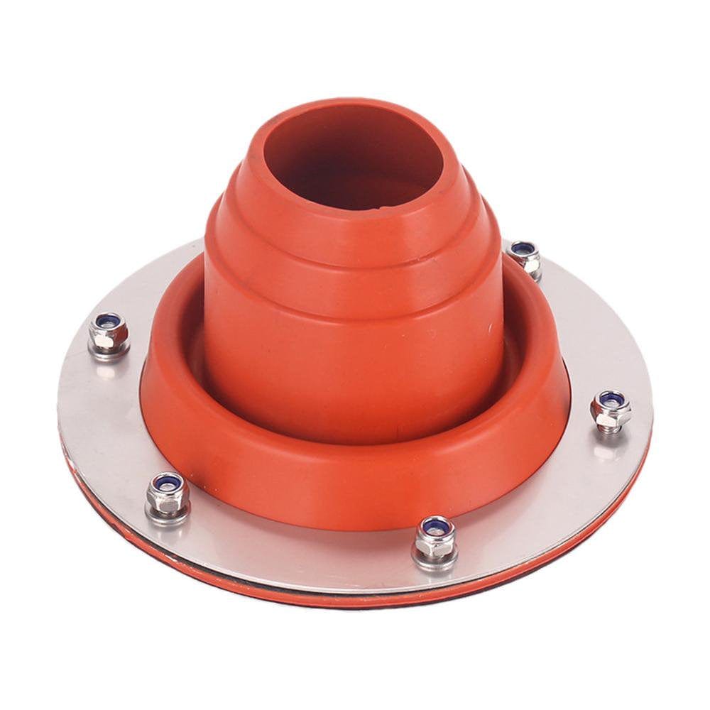 Silicone Metal Roof Pipe Flashing | Stove Jack Kit for Tent | Heat Resistant and round Base, Flexible Roof Jack Pipe Boot Compatible Triple Wall Pipe Sections