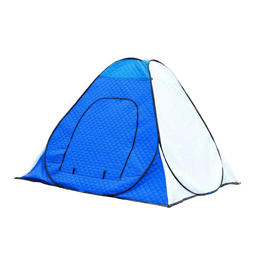 simhoa Ice Fishing Shelter Winter Fishing Tent Windproof Warm Quick Opening Camping Tent Portable for Hiking Traveling Family Winter