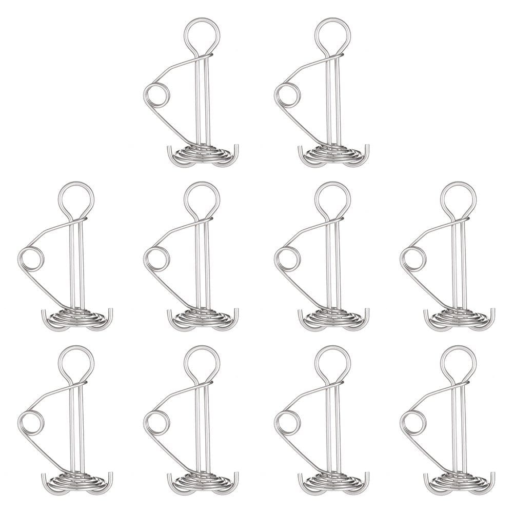 Spring Deck Pegs Standard 10Pcs Adjust for Tent Camping Hiking Outdoor Activities Squid Shaped Awning Anchor for Timber
