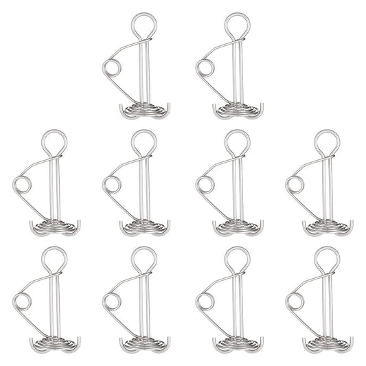Spring Deck Pegs Standard 10Pcs Adjust for Tent Camping Hiking Outdoor Activities Squid Shaped Awning Anchor for Timber