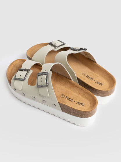 Sutton Slide - Cream Studded