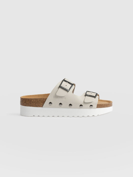 Sutton Slide - Cream Studded