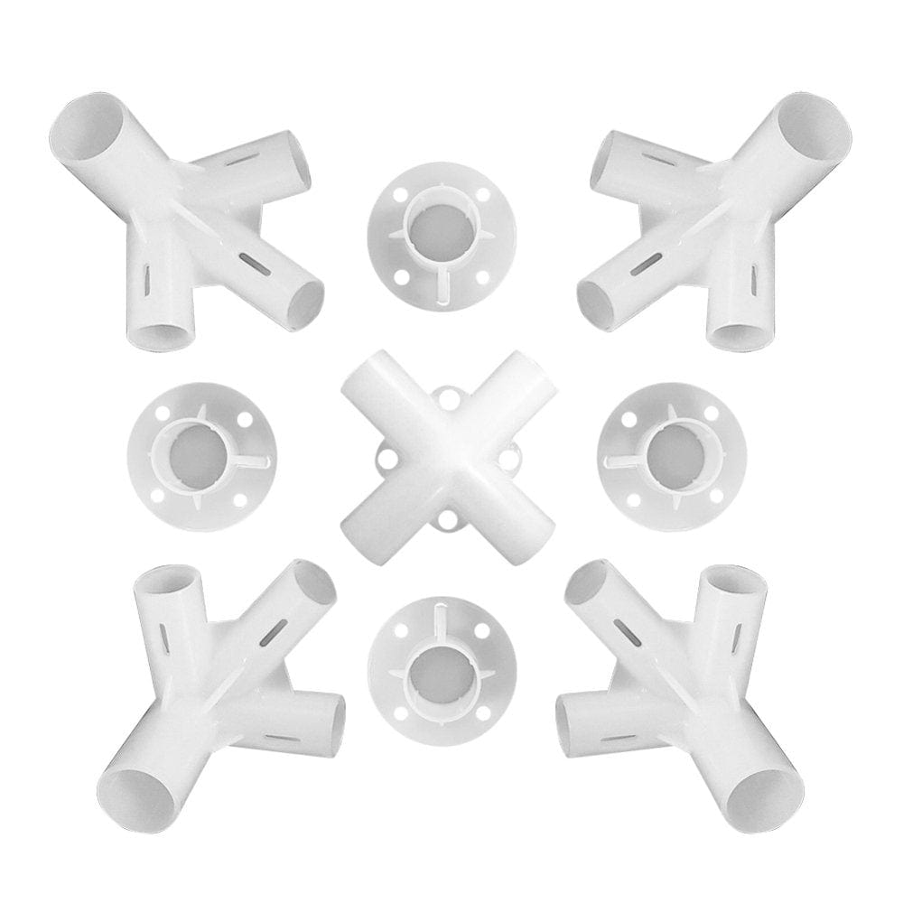 Tent Link Cannula Plastic Fittings 9Pcs Spare Parts for 3X3M Gazebo Awning Tent Feet Corner Center Connector 25/19Mm New